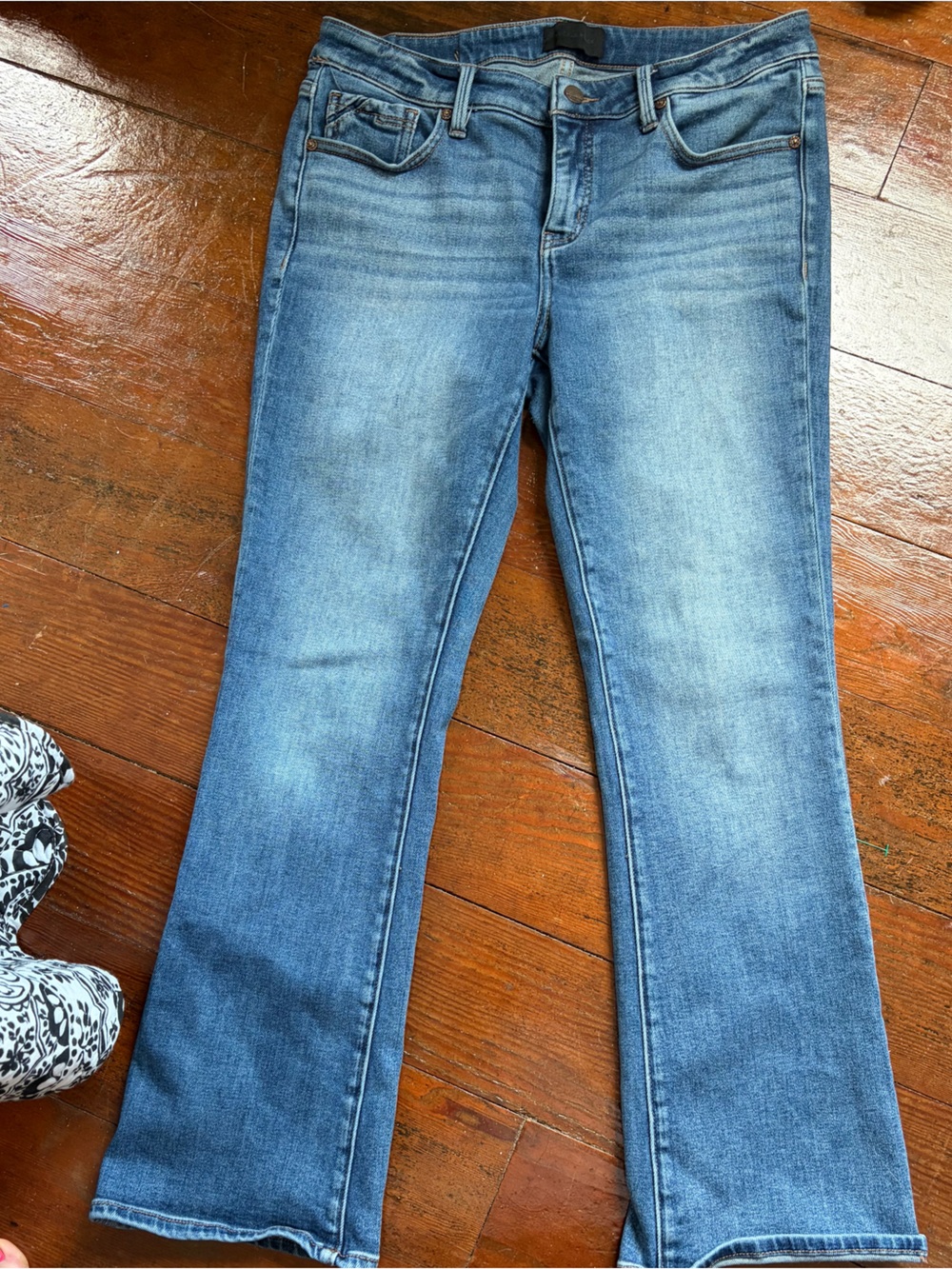 Women’s Mid Buckle Black bootcut Jeans